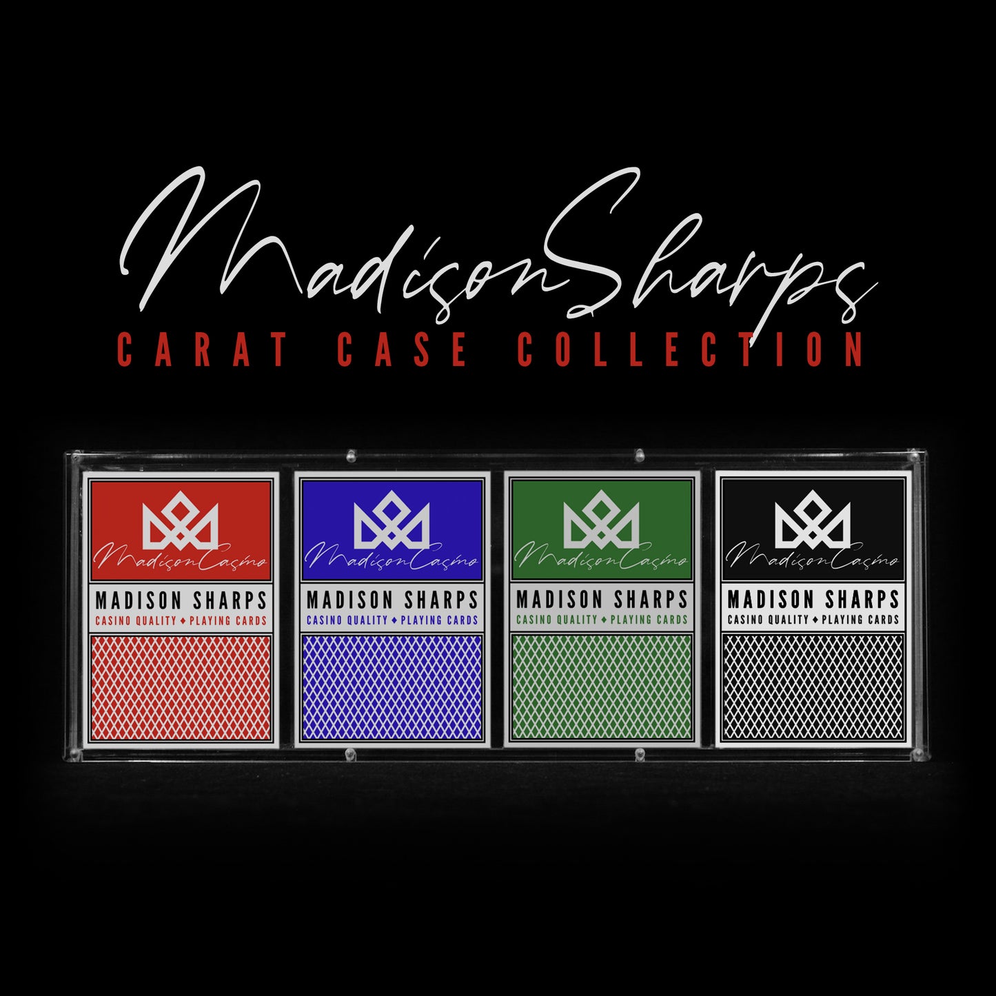 DANIELS SHARPS 4-DECK CARAT SET Playing Cards