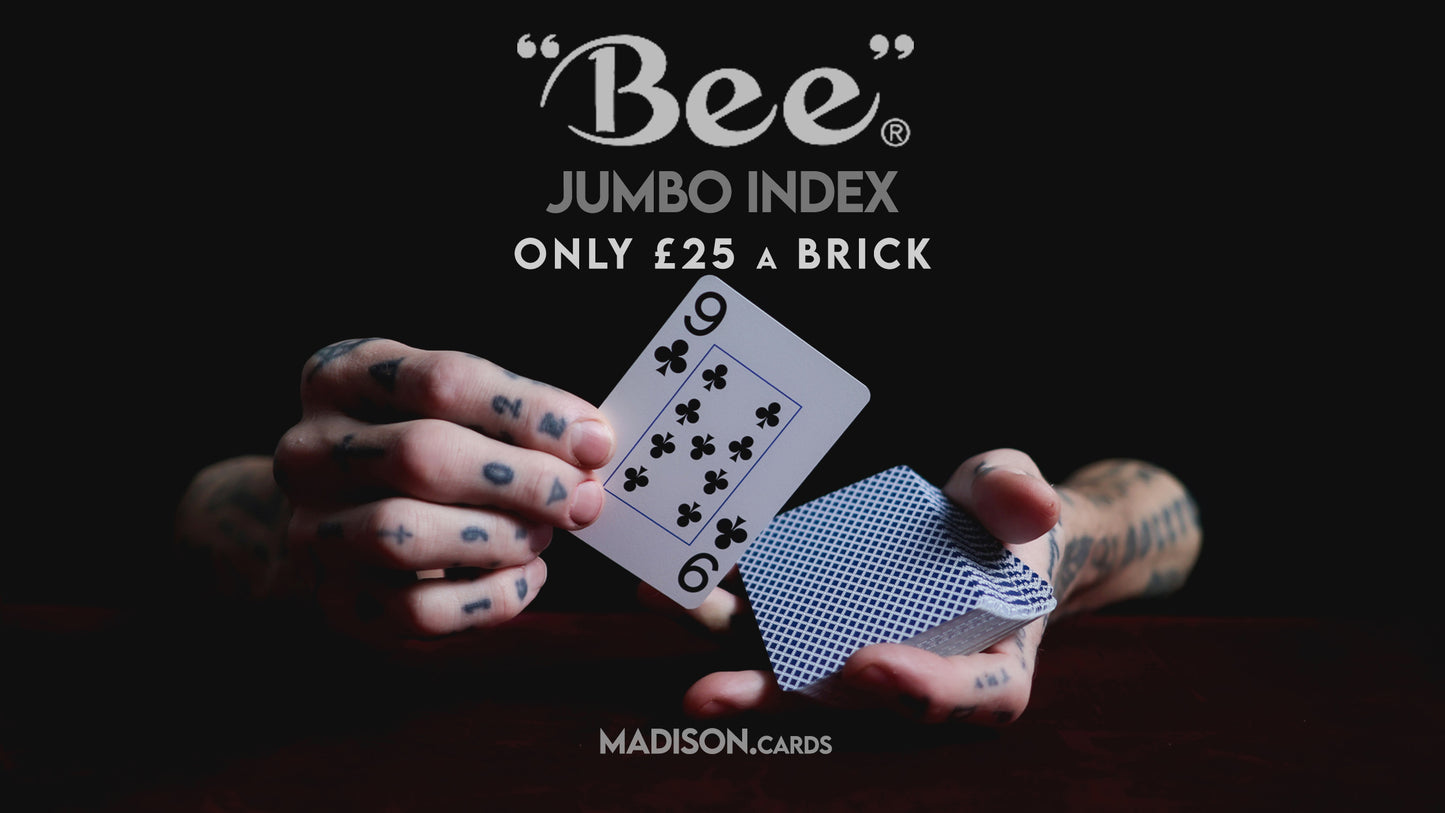 BEE Playing Cards BRICK / 12-DECKS (Red and Blue) - JUMBO INDEX