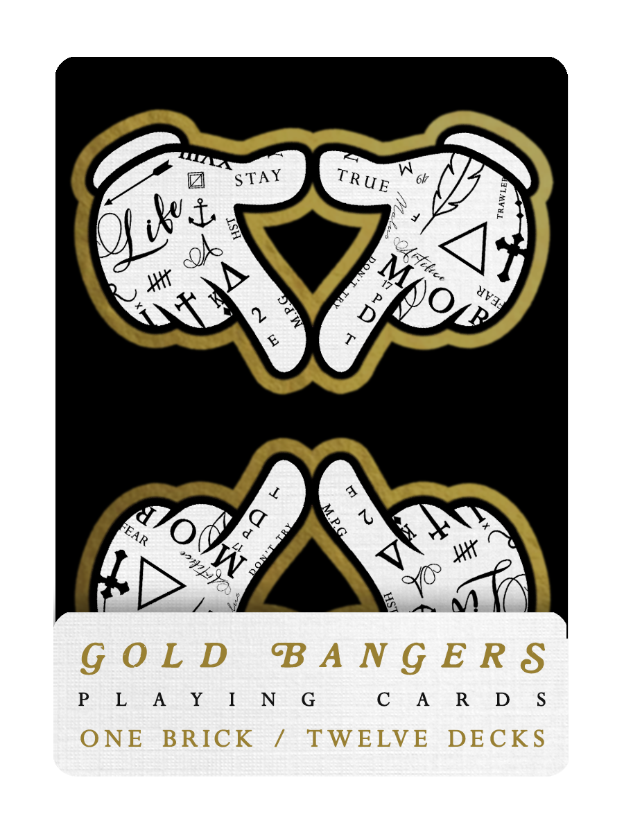 BLACK BANGERS Playing Cards