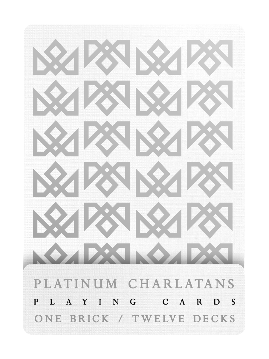 PLATINUM CHARLATANS Playing Cards