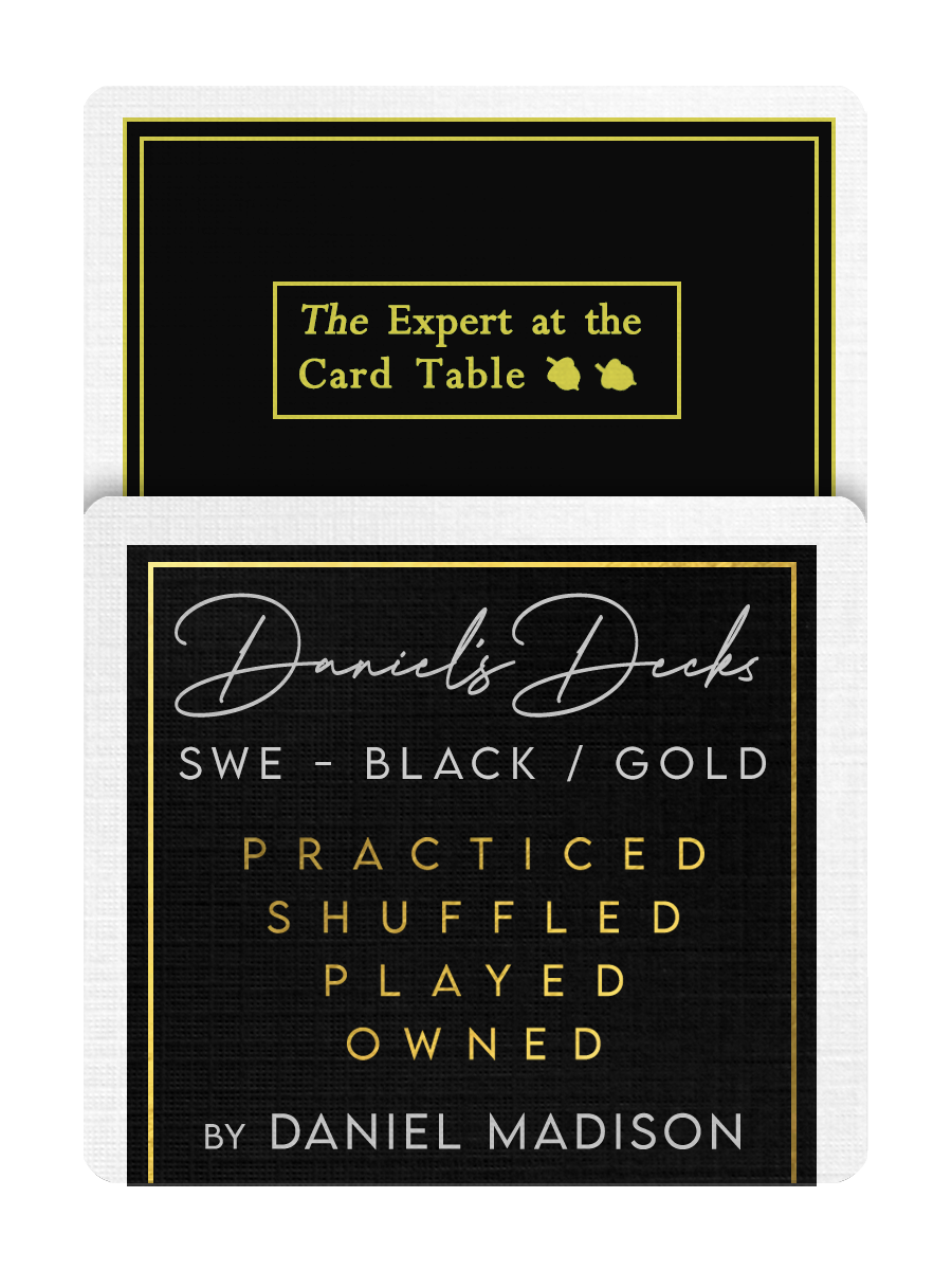 S.W.E. Playing Cards ( BLACK / GOLD ) - DANIEL'S DECK