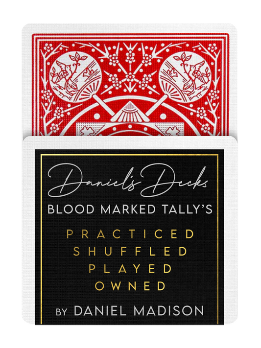 DANIEL'S FAN BACK MARKED TALLY HO Playing Cards ( RED )