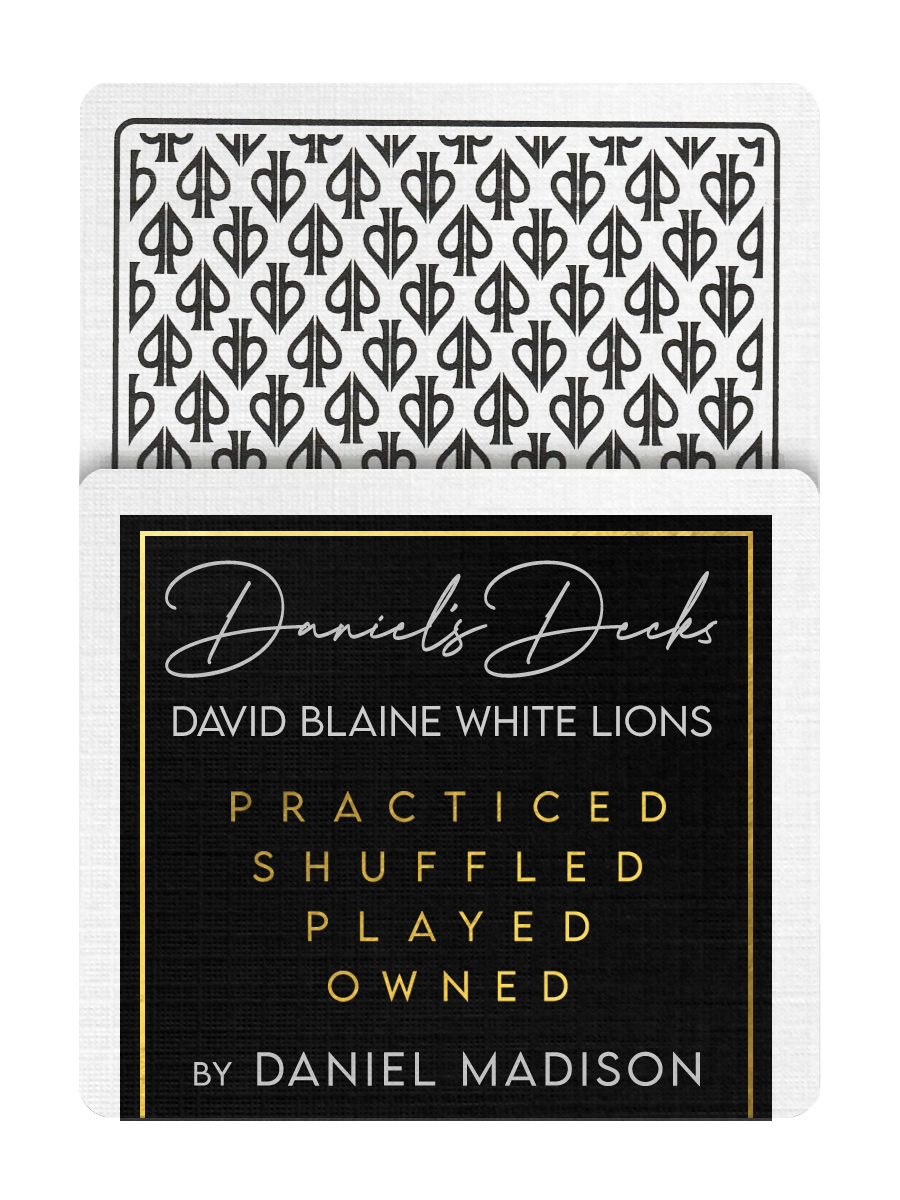 DANIEL'S WHITE LIONS Playing Cards