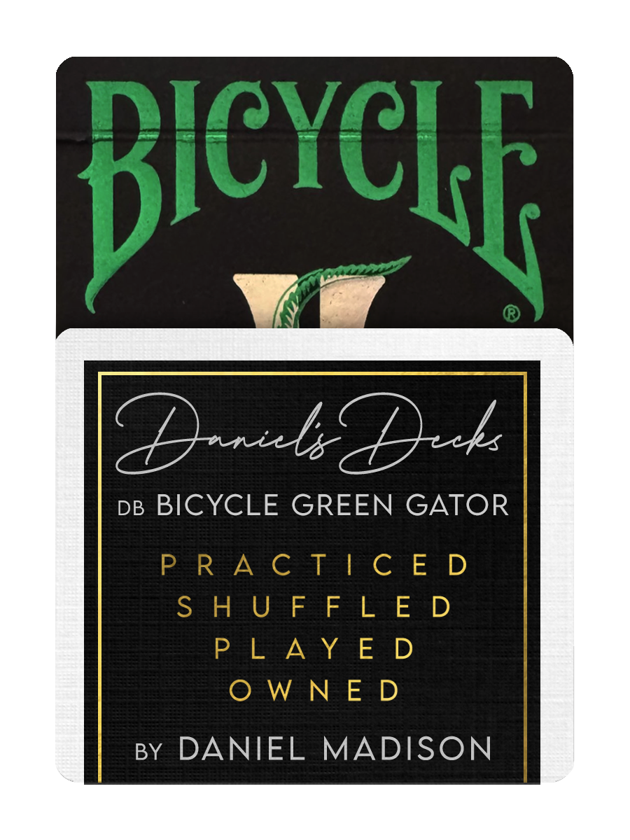 db Holographic GATORBACKS ( Black and Green Tuck ) - DANIEL'S DECK