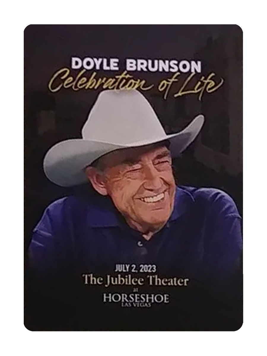 DOYLE BRUNSON Playing Cards and COPAG POKER SET