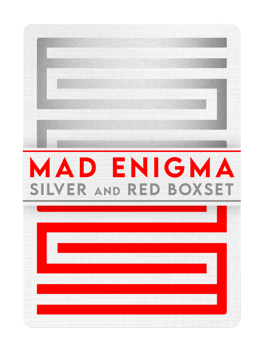 ENIGMA Playing Cards BOXSET - RED and SILVER