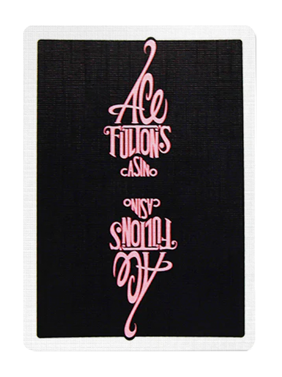 ACE FULTONS Playing Cards BLACK / PINK