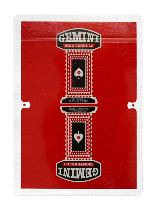 GEMINI V2 Montebello Playing Cards (Red Edition)