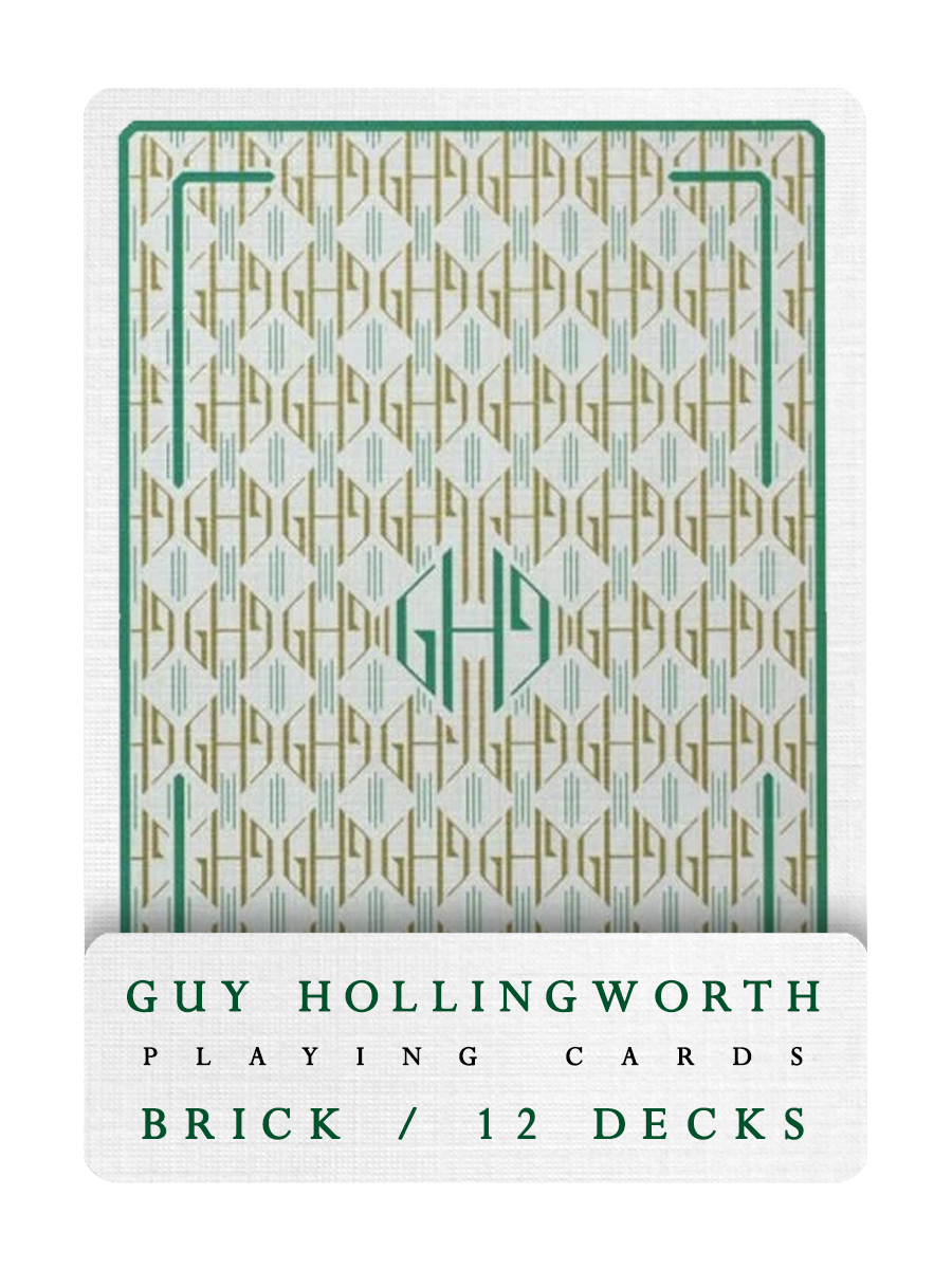 GUY HOLLINGWORTH Playing Cards BRICK DEAL ( Green Edition )