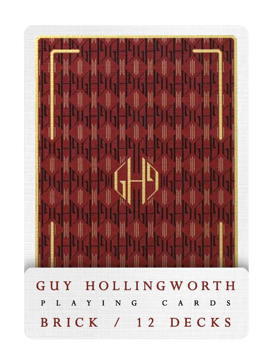 GUY HOLLINGWORTH Playing Cards BRICK DEAL ( Red Edition )