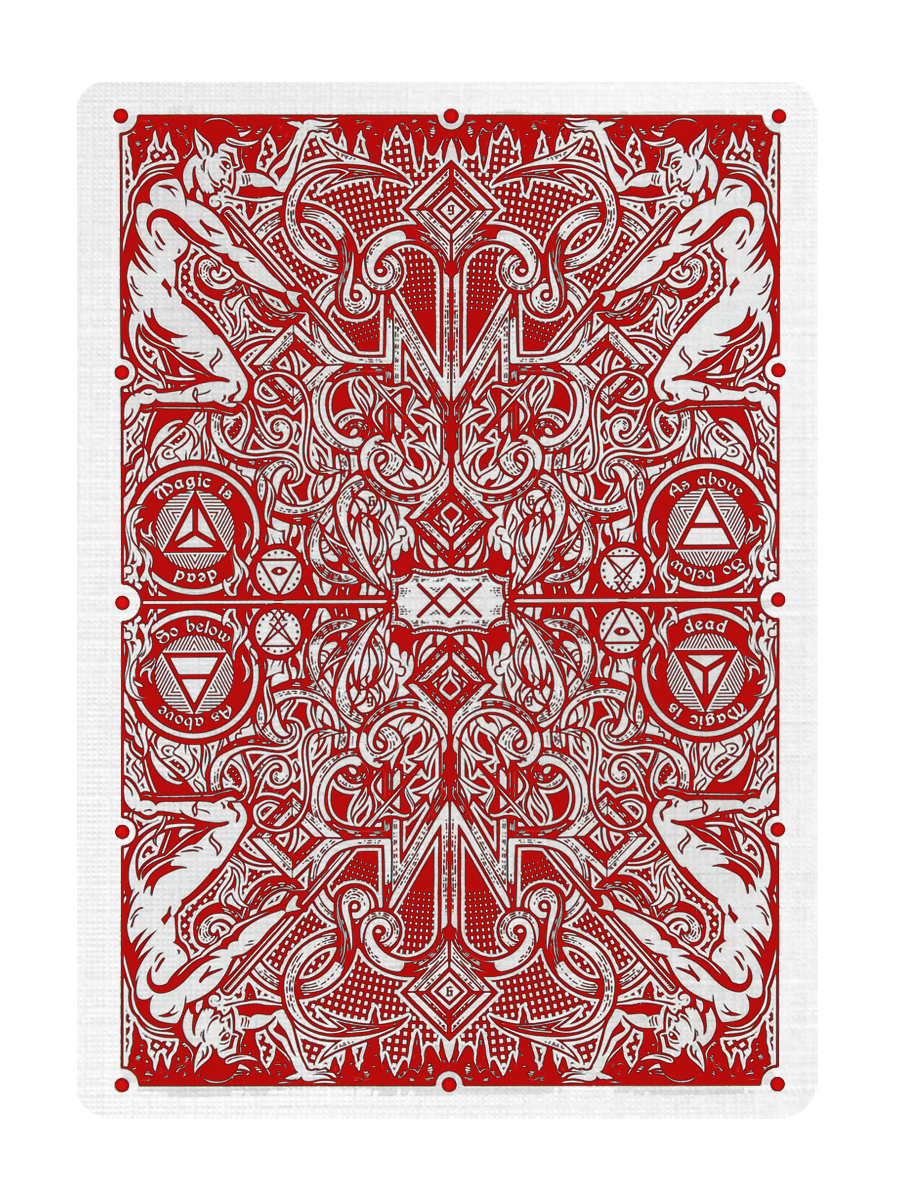 HELLIONS ( RED with BLACK Box ) Playing Cards