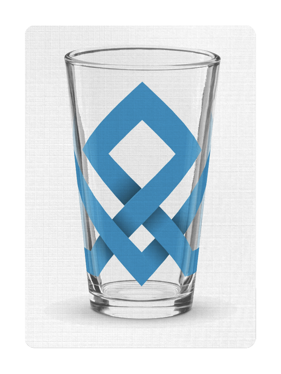 The MAD DECK Shaker pint glass