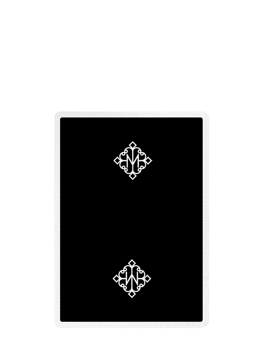 MADISON MINI ROUNDERS ( BLACK ) Playing Cards