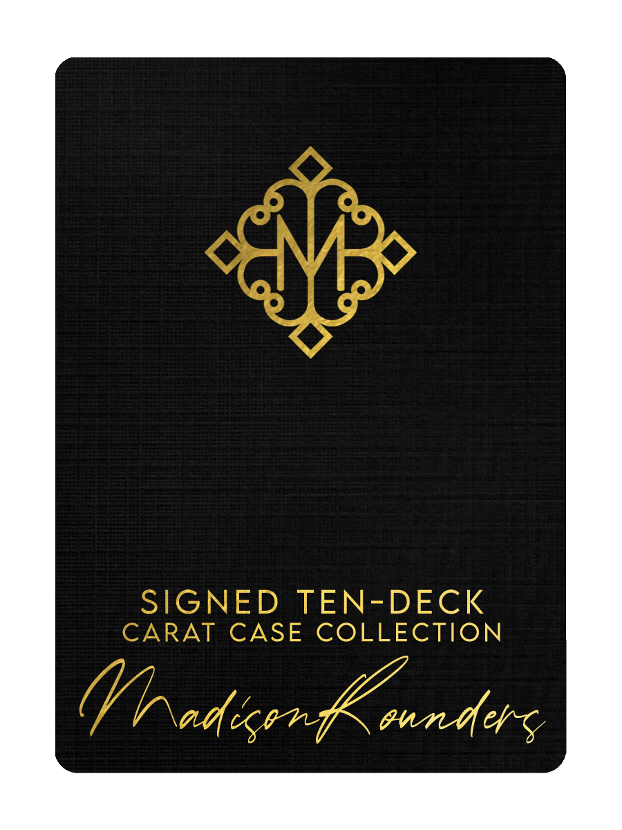 TEN-DECK MADISON ROUNDERS SET with CARAT CASES Signed by MADISON
