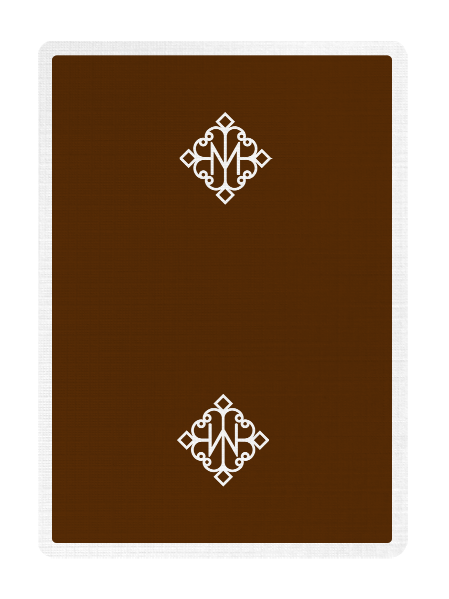 MADISON ROUNDERS ( BROWN ) Playing Cards
