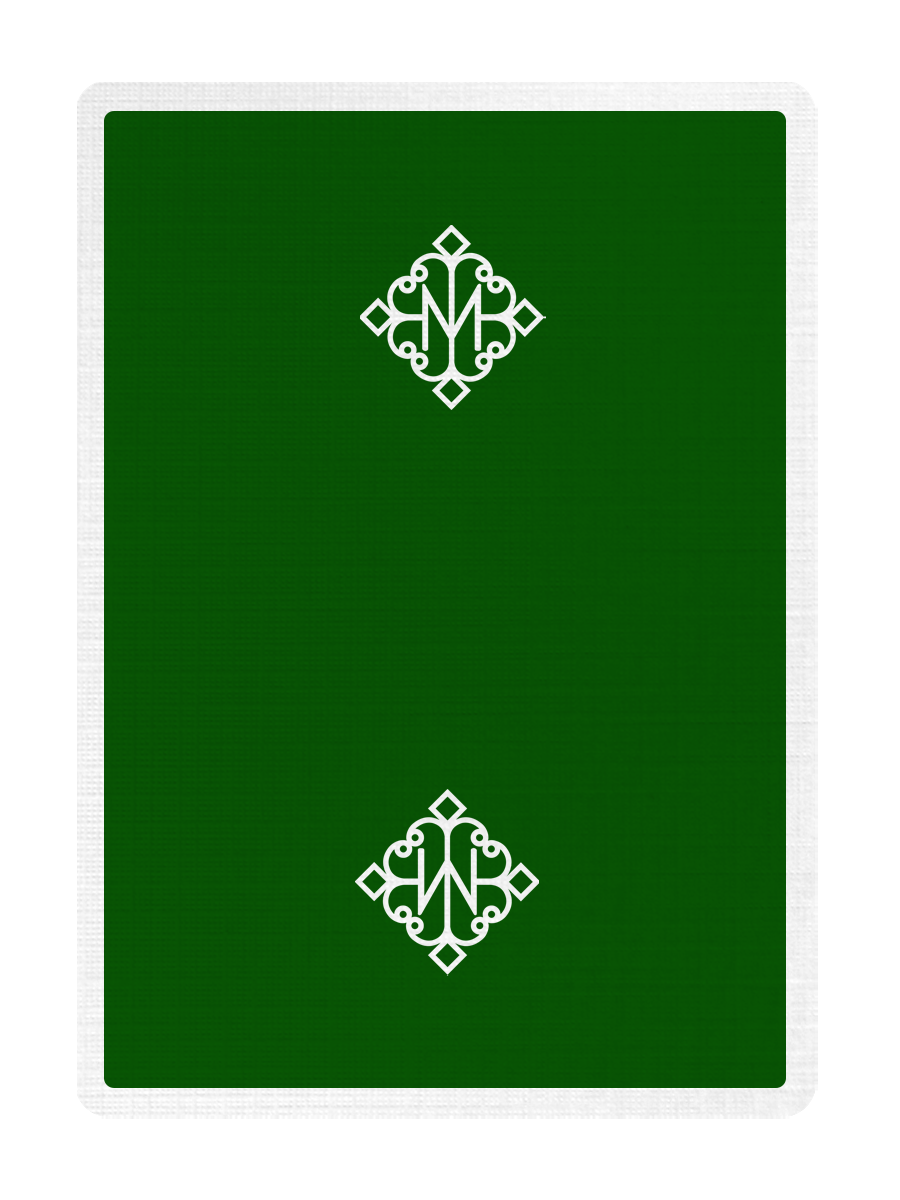 MADISON ROUNDERS ( GREEN ) Playing Cards