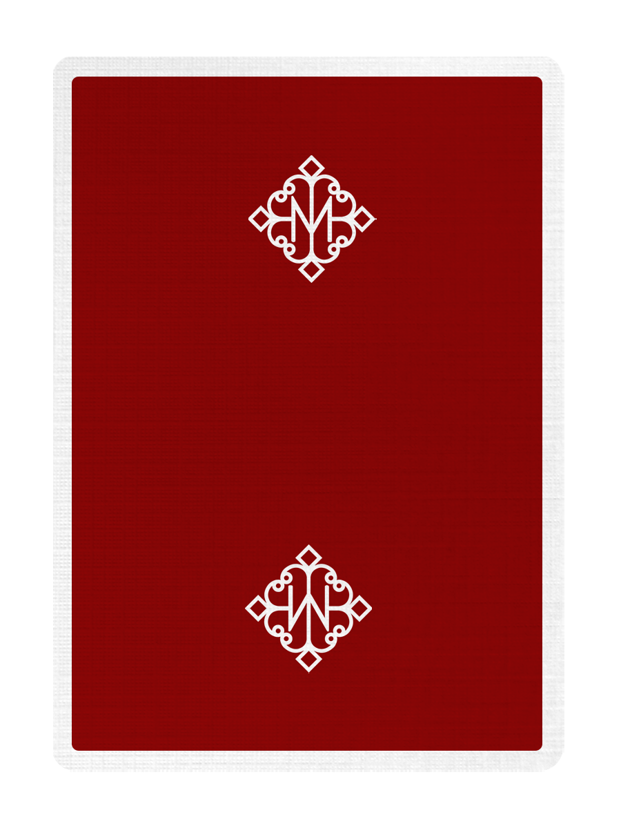 MADISON ROUNDERS ( SCARLET ) Playing Cards