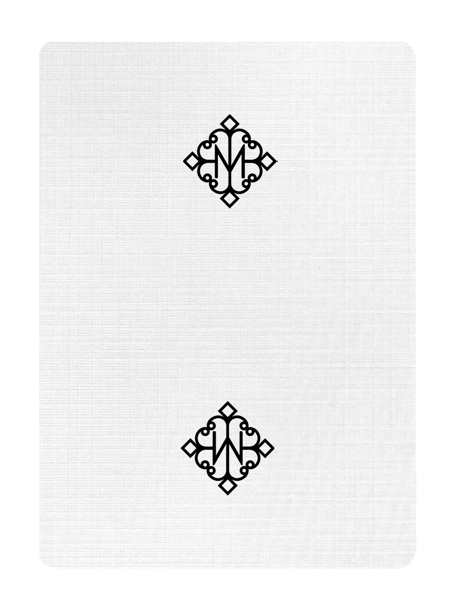 MADISON ROUNDERS ( WHITE ) Playing Cards