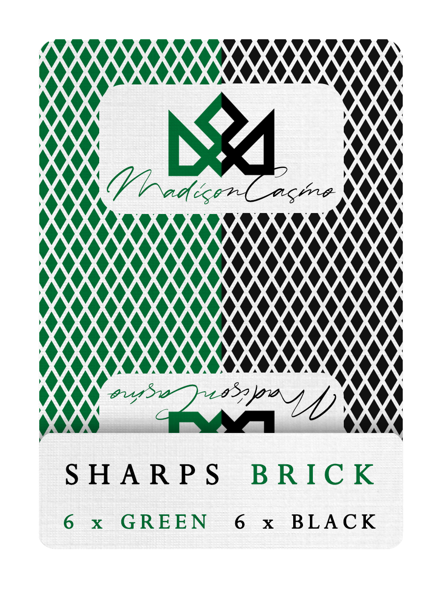 MADISON SHARPS - (Green/Black) HALF BRICK DEAL (6 Decks)