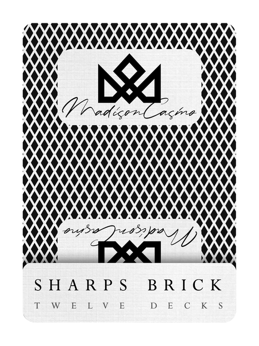 MADISON SHARPS in BLACK - BRICK DEAL (12 Decks)