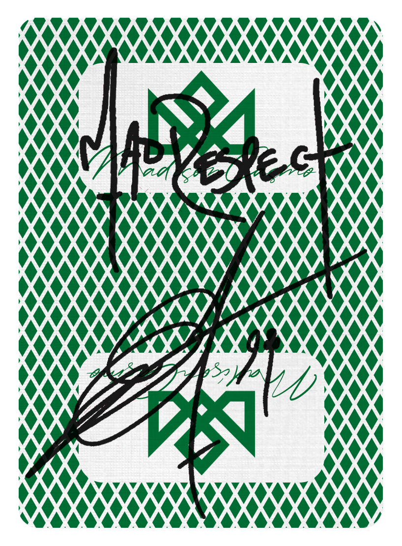 MADISON SHARPS SIGNED by MADISON (Green)
