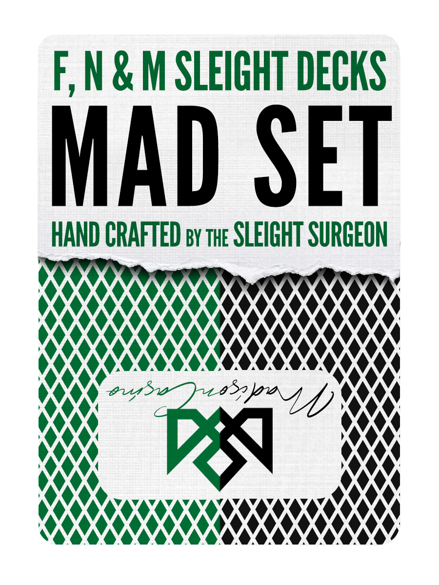 MADISON SHARPS MAD SET (3 Decks) Green/Black