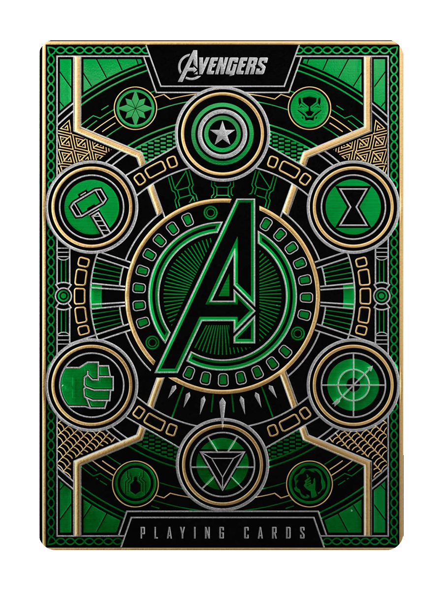 AVENGERS Playing Cards by theory11 (Green Edition)