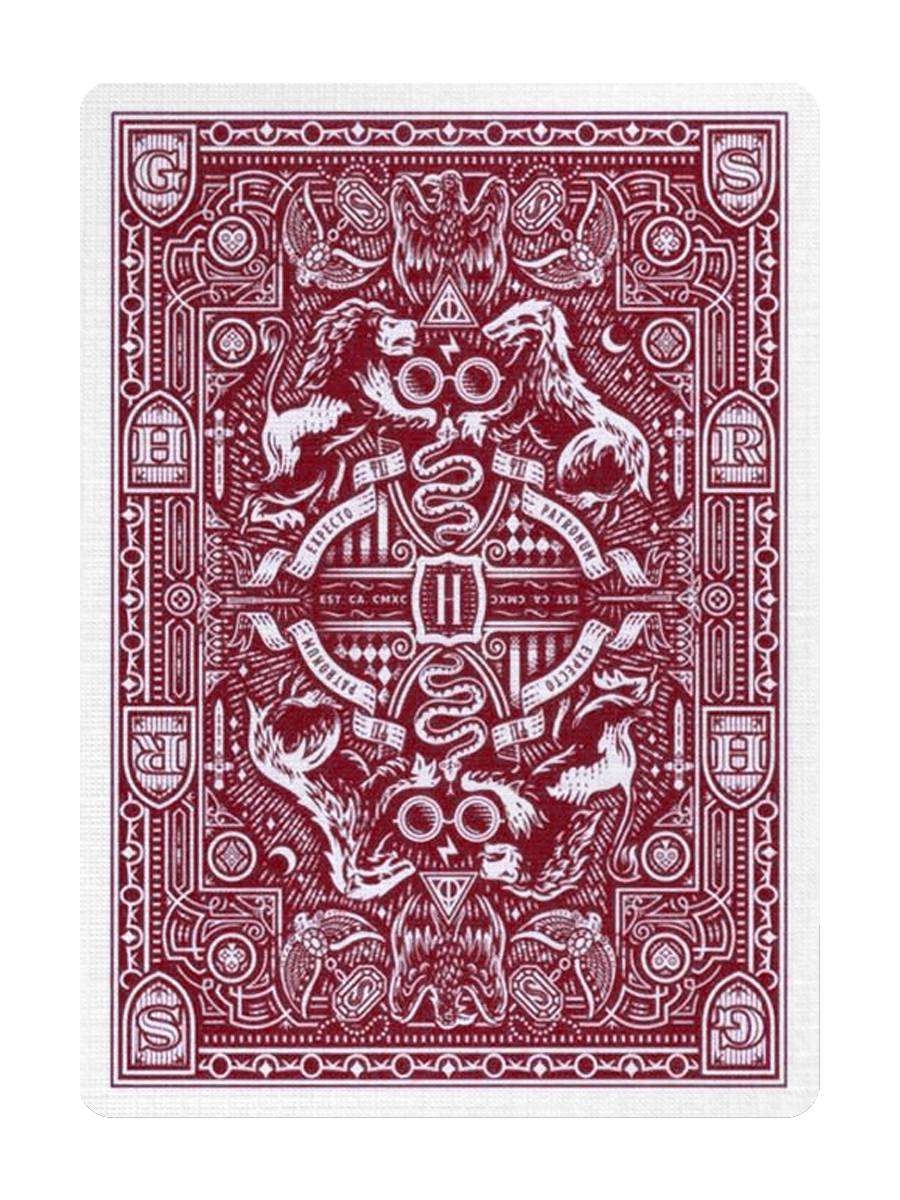 HARRY POTTER Playing Cards by theory11 (Gryffindor Red)