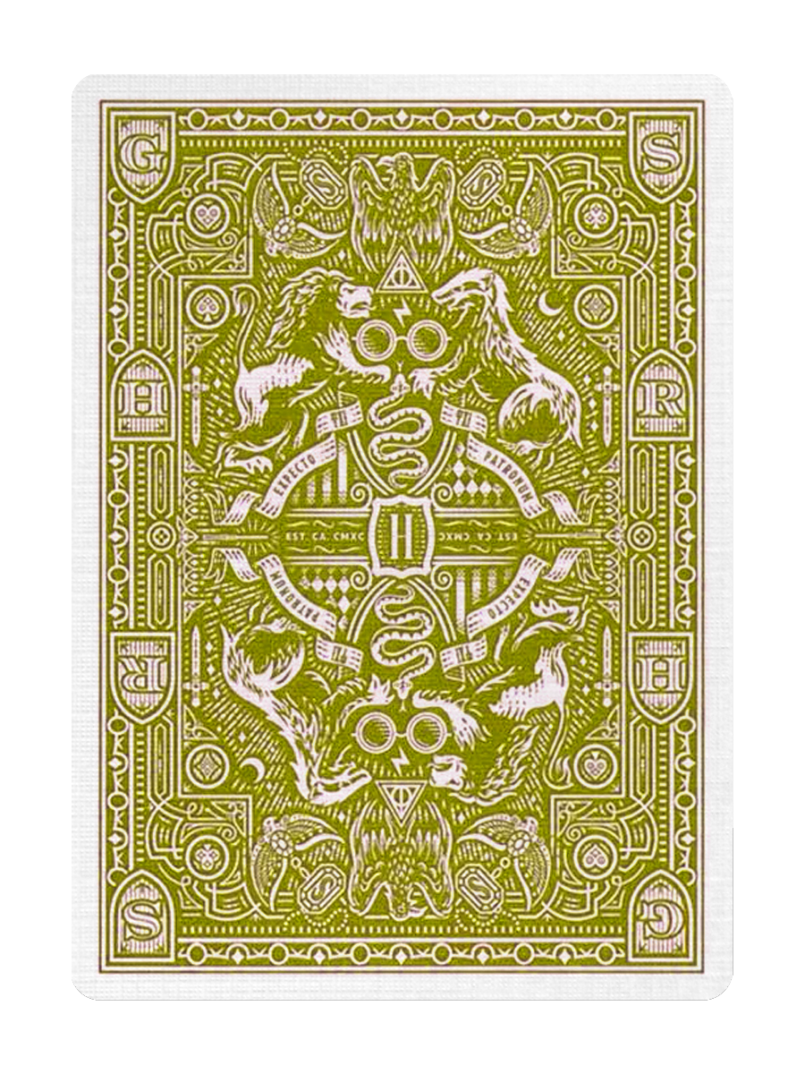 HARRY POTTER Playing Cards by theory11 (Hufflepuff Yellow)