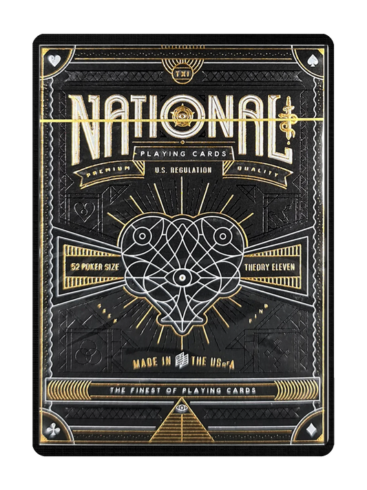 NATIONAL Playing Card 2-deck set by theory11 (Black/Green)
