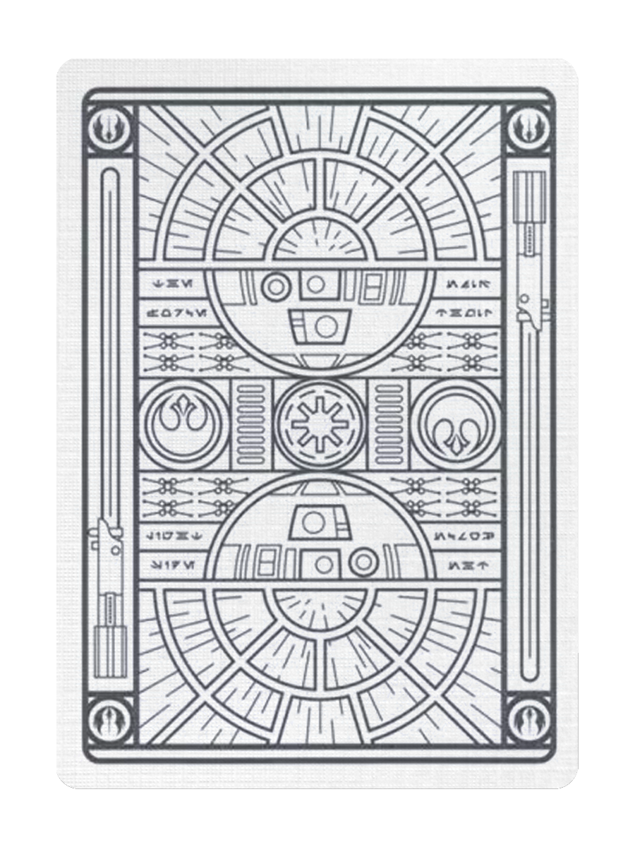 STAR WARS Playing Cards by theory11 (Light Side - White Edition)