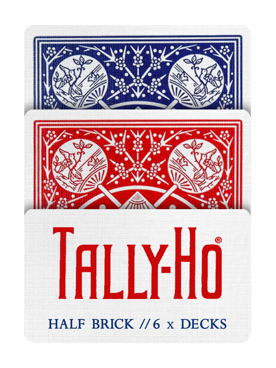 TALLY HO Fan Back Playing Cards HALF BRICK OFFER