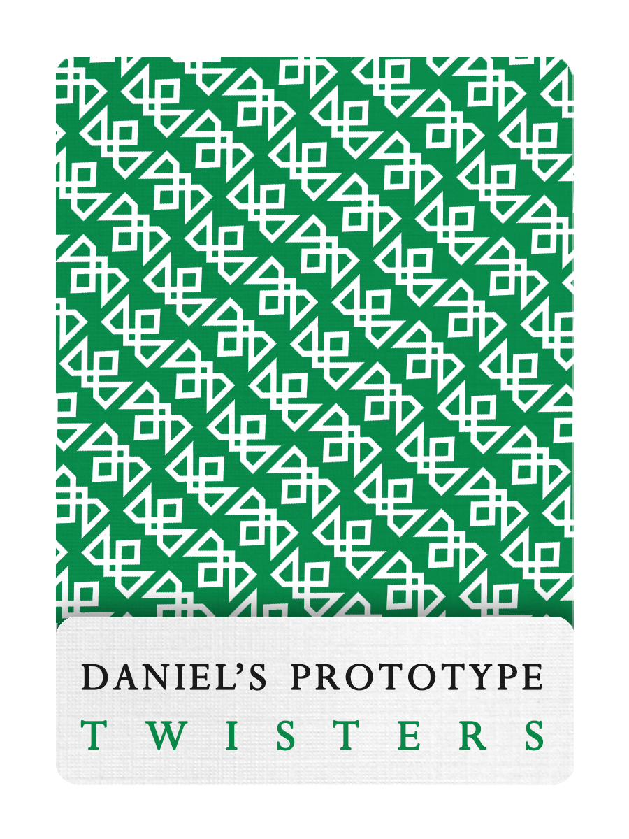 Daniel's GREEN TWISTERS Playing Cards - MADISON ONE Entry