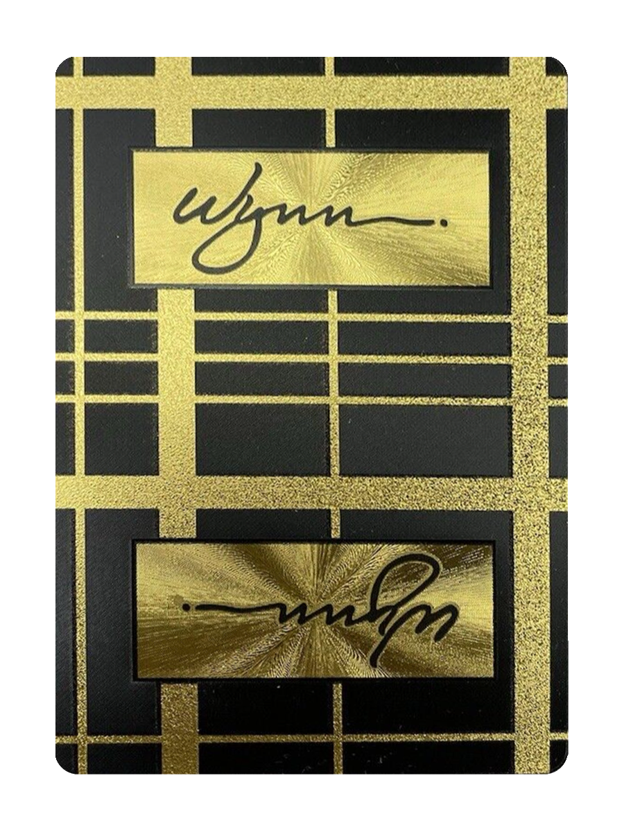 playing cards limited edition WYNN Limited Edition Playing Cards (Gold/Black) | PLAYING CARDS by MADISON. cards