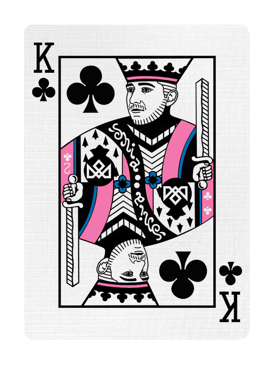 KING of CLUBS - CUSTOM COURT CARD