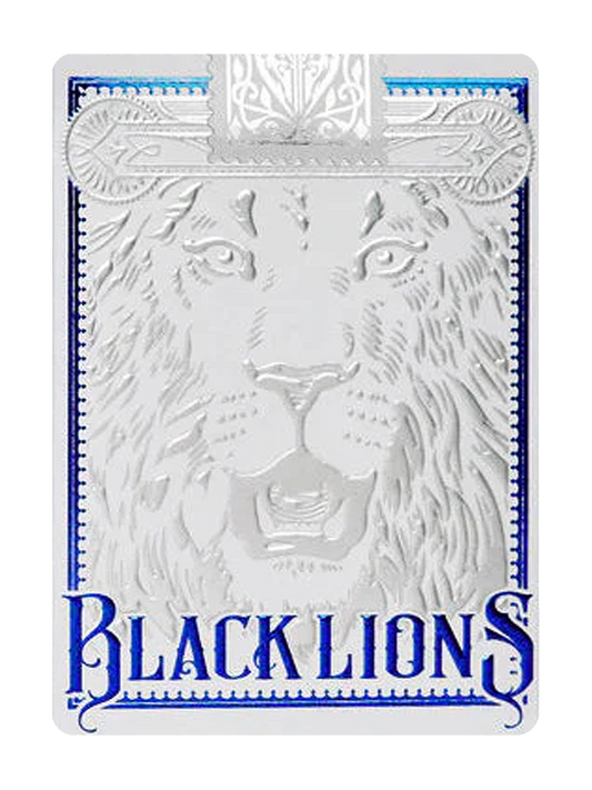 BLACK LIONS - BLUE by DAVID BLAINE (White Tuck / Blue & Silver FOIL) BRICK DEAL
