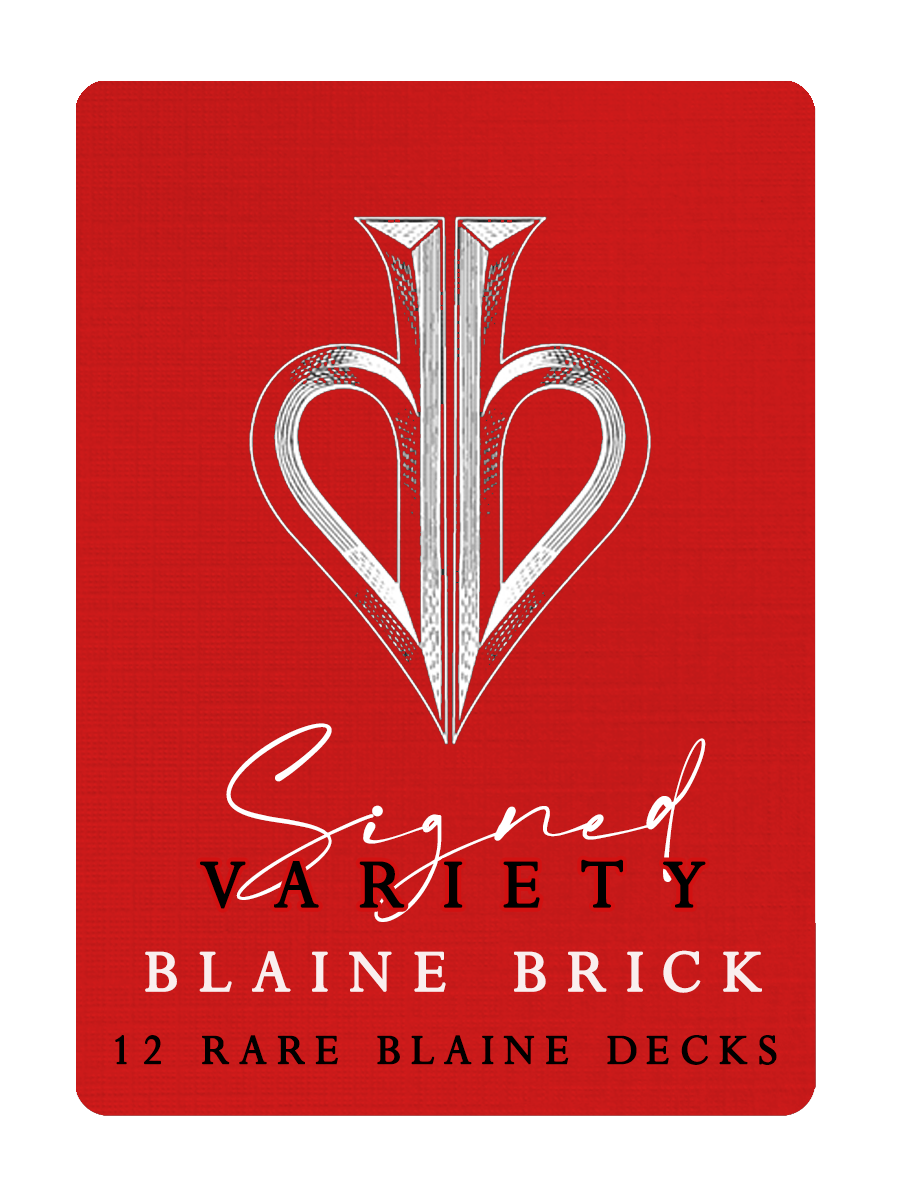 DAVID BLAINE Signed CUSTOM Brick Box - ULTRA RARE DECKS