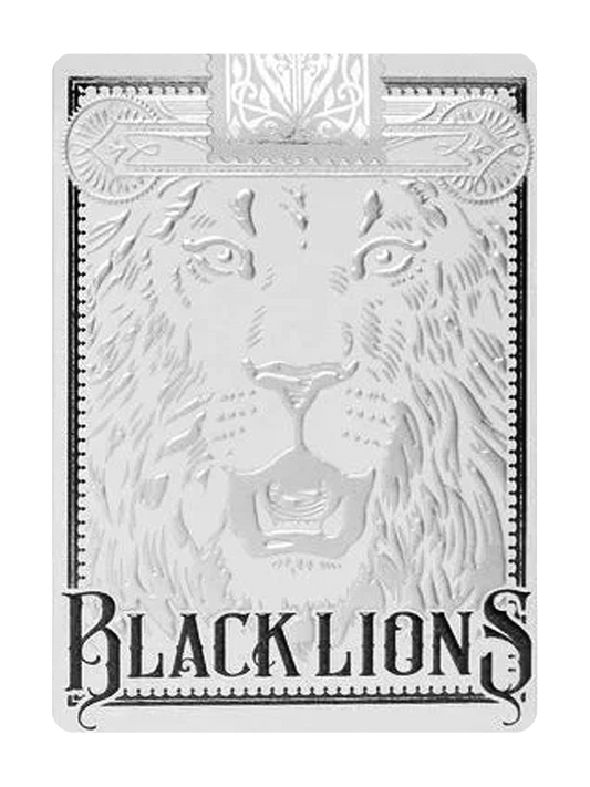 BLACK LIONS Playing Cards by DAVID BLAINE (White Tuck / Black Lion)