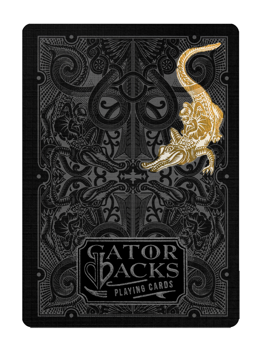 GATORBACKS(Rose gold)playing cards ROSE GOLD GATORBACKS by DAVID BLAINE (Rose Gold Gator/Black