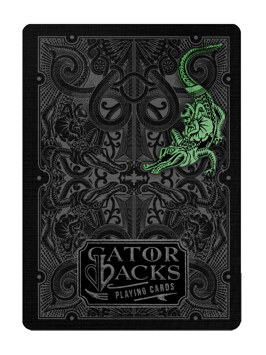 GREEN GATORBACKS by DAVID BLAINE (Green Gator/Black Tuck GREEN GATORBACKS by DAVID BLAINE (Green Gator/Black Tuck