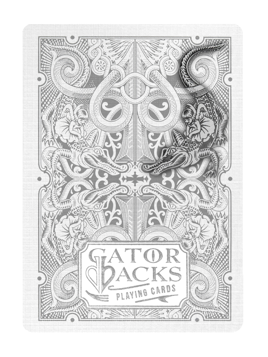 SILVER GATORBACKS by DAVID BLAINE (Silver Gator/White Tuck)