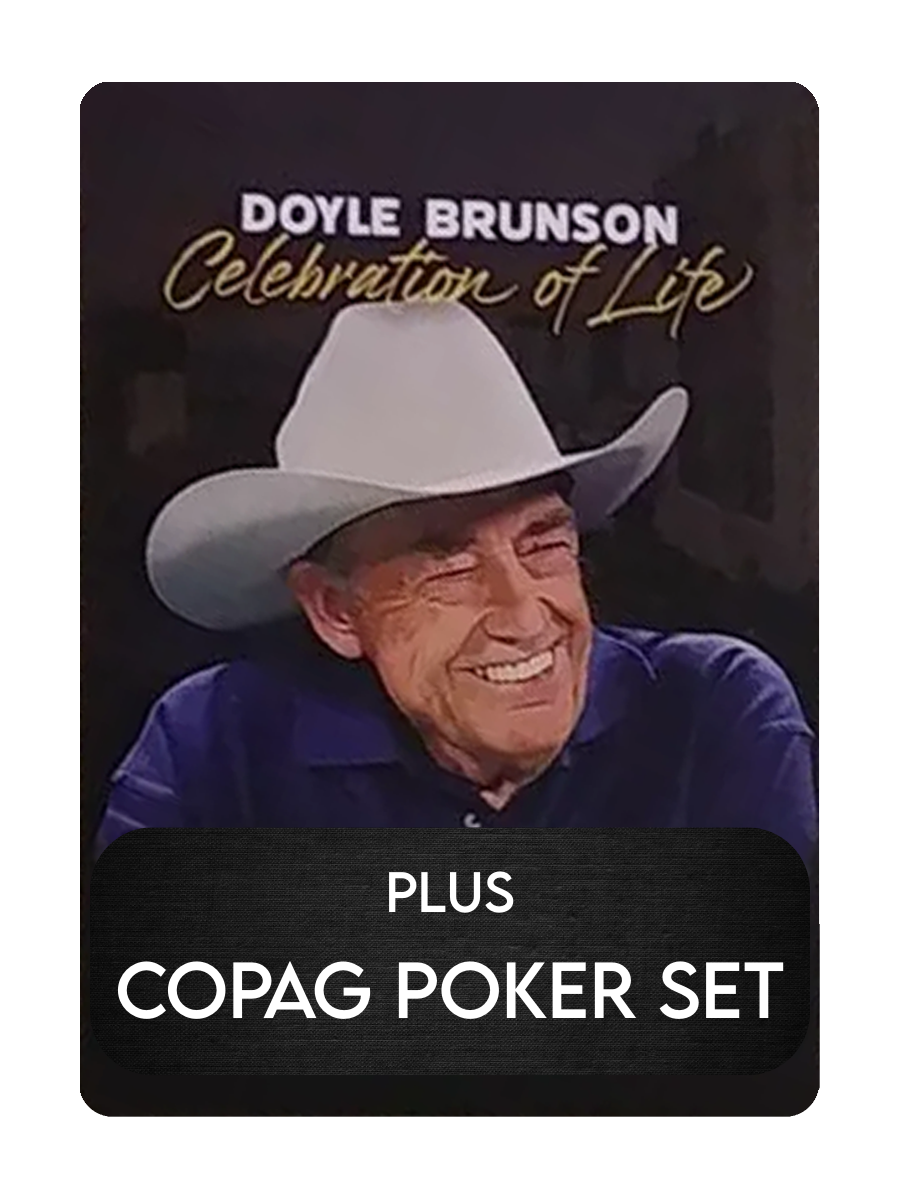 DOYLE BRUNSON Playing Cards and COPAG POKER SET