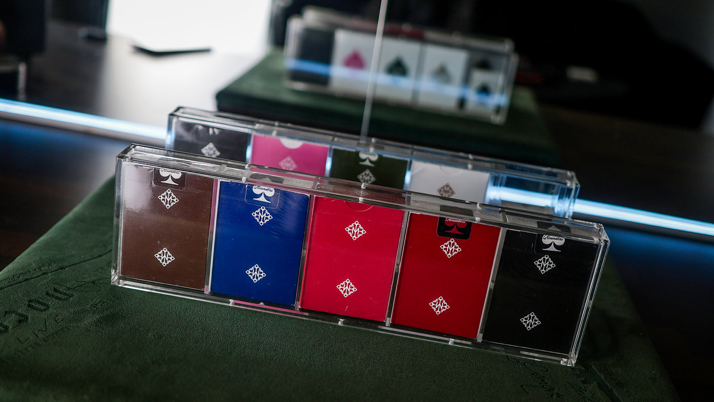 TEN-DECK MADISON ROUNDERS SET with CARAT CASES Signed by MADISON