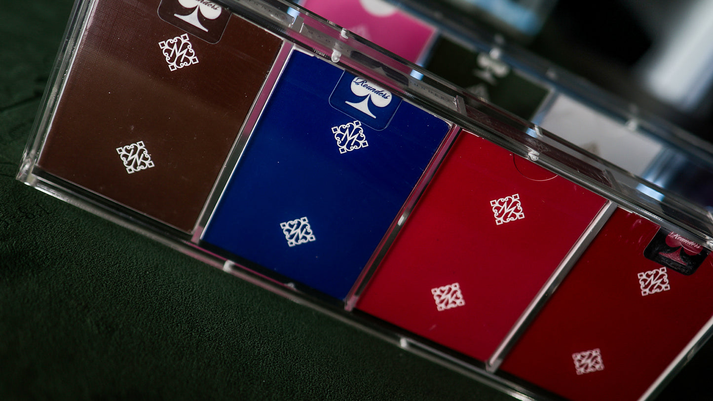 TEN-DECK MADISON ROUNDERS SET with CARAT CASES Signed by MADISON