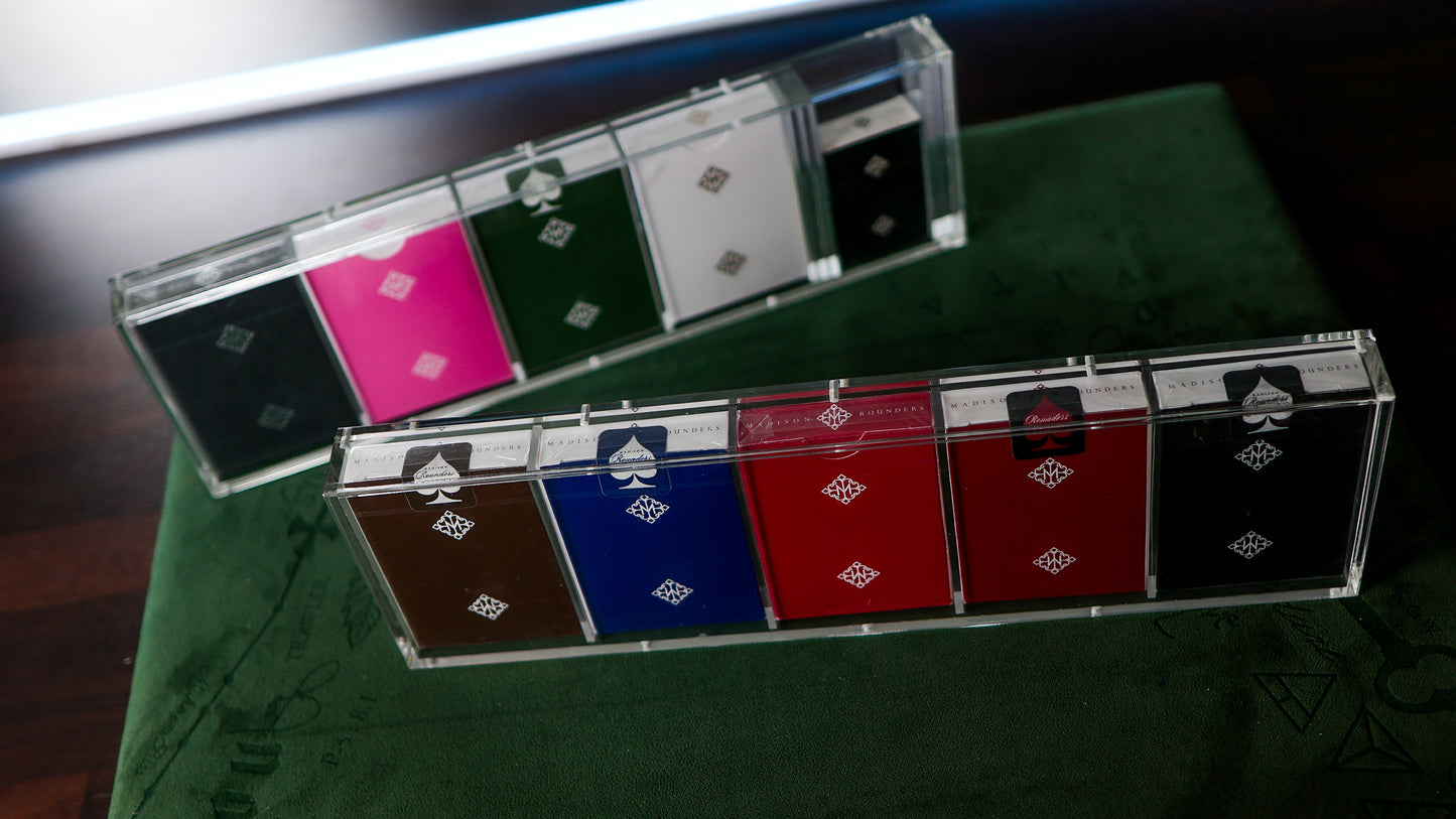 TEN-DECK MADISON ROUNDERS SET with CARAT CASES Signed by MADISON