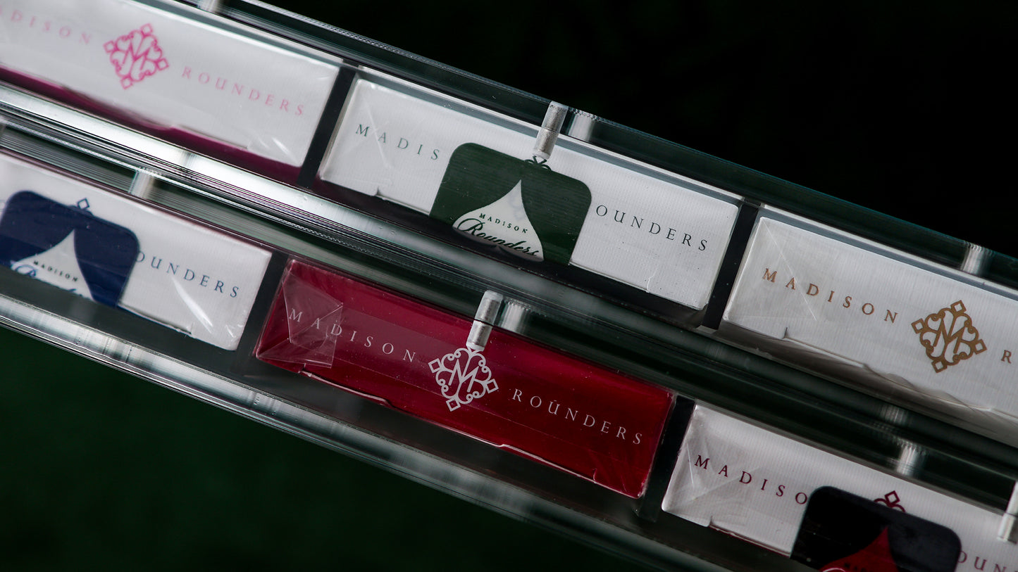 TEN-DECK MADISON ROUNDERS SET with CARAT CASES Signed by MADISON