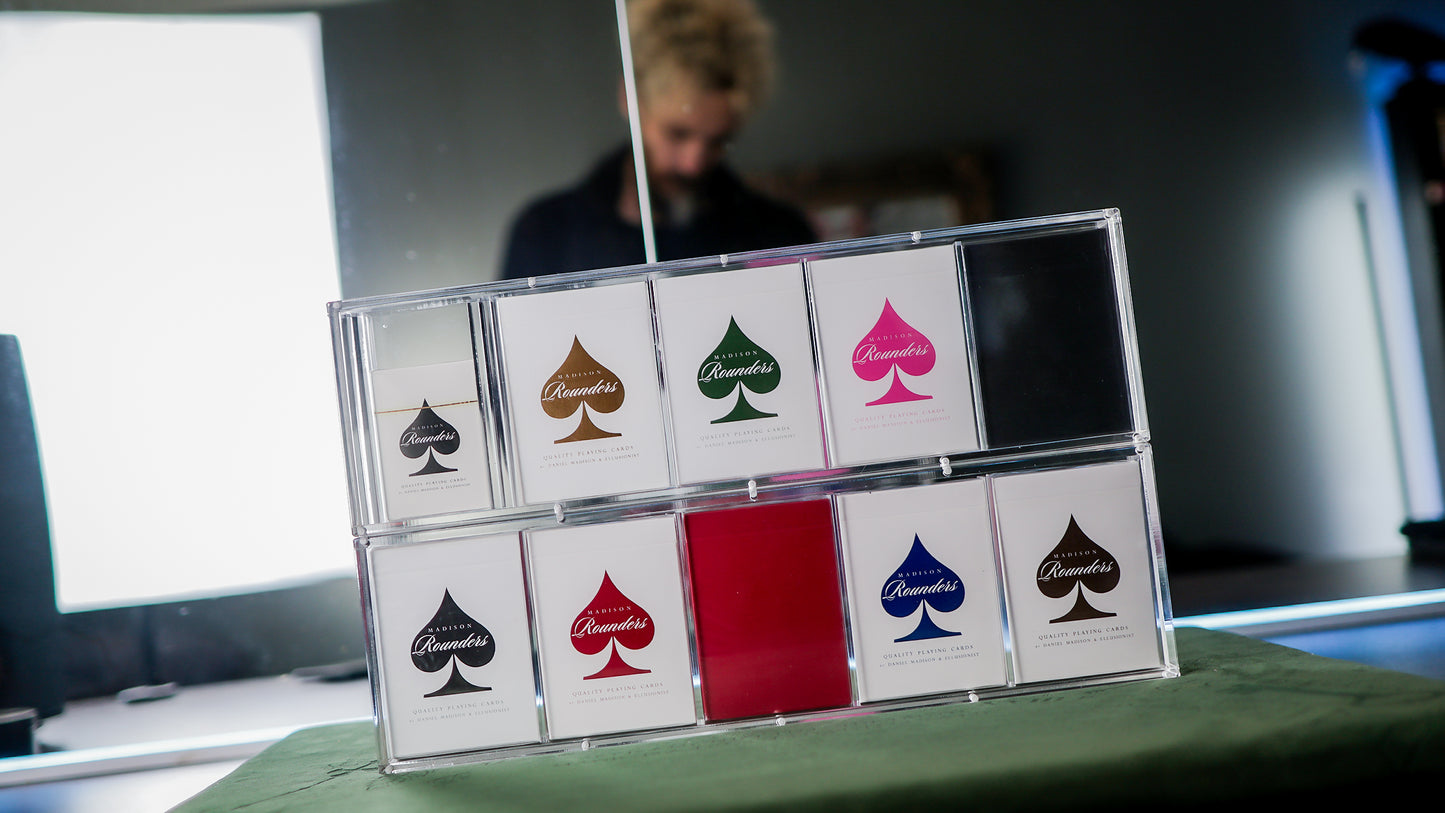 TEN-DECK MADISON ROUNDERS SET with CARAT CASES Signed by MADISON