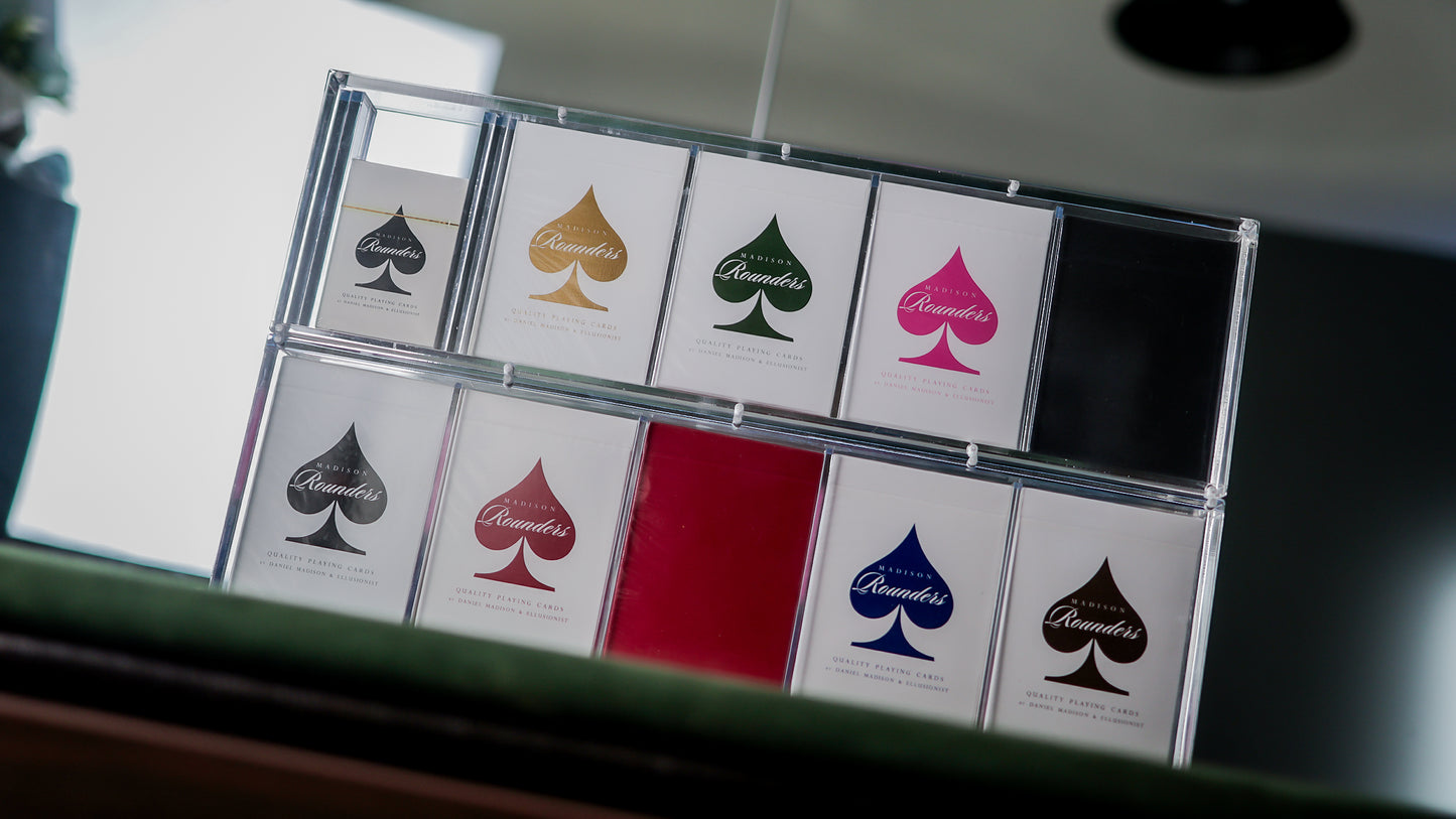 TEN-DECK MADISON ROUNDERS SET with CARAT CASES Signed by MADISON