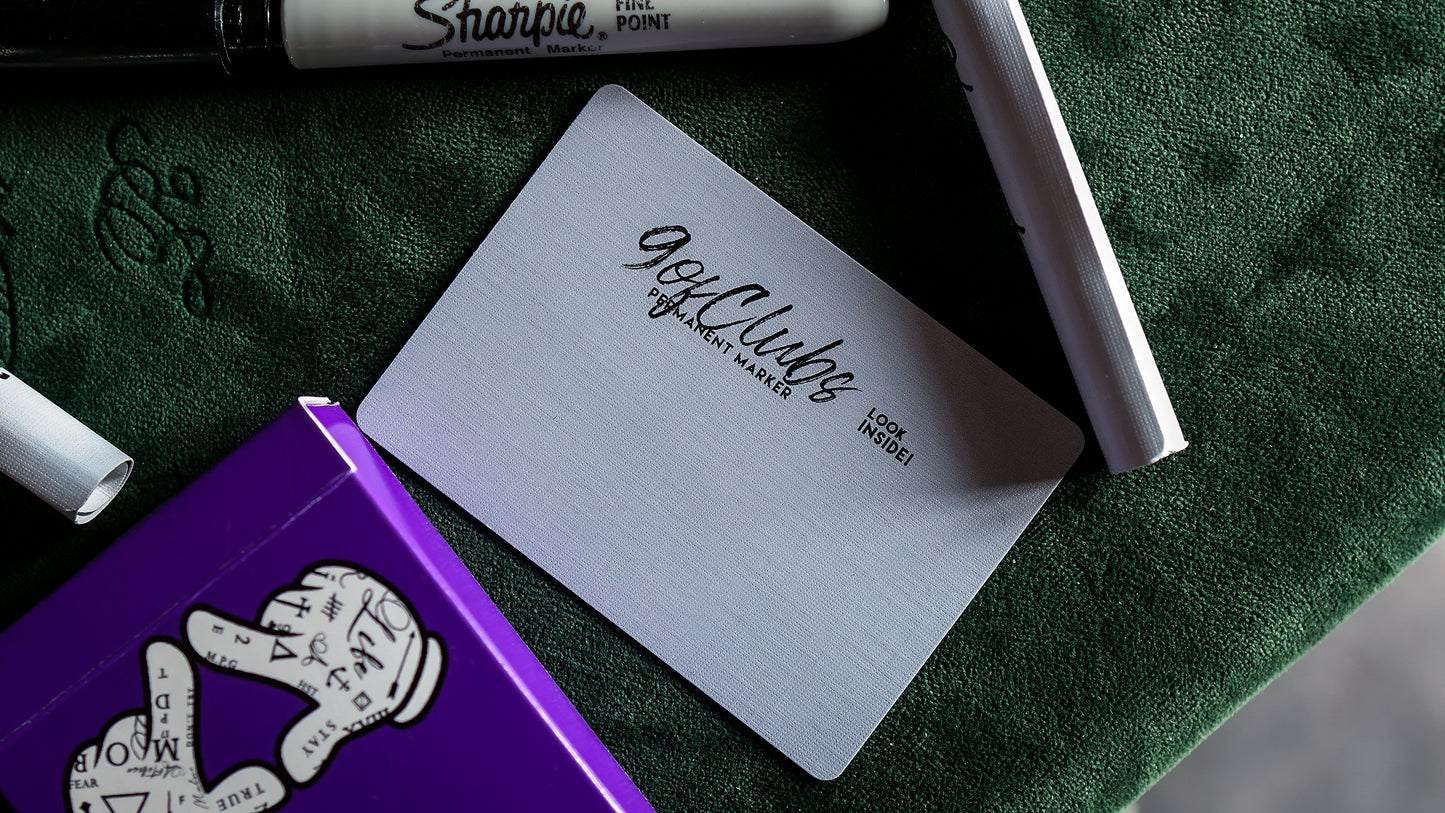 MAGIC SHARPIE Gaff Card Workshop for the Purple Bangers Playing Cards