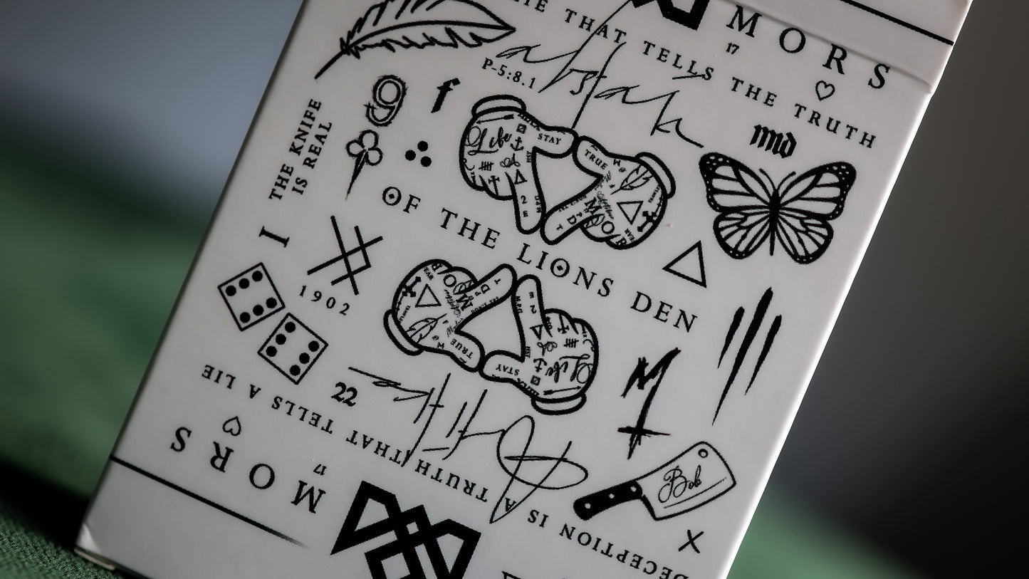 The TRIBUTE Deck Playing Cards - White Edition
